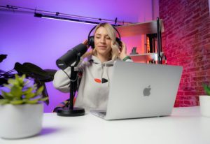 image of podcaster